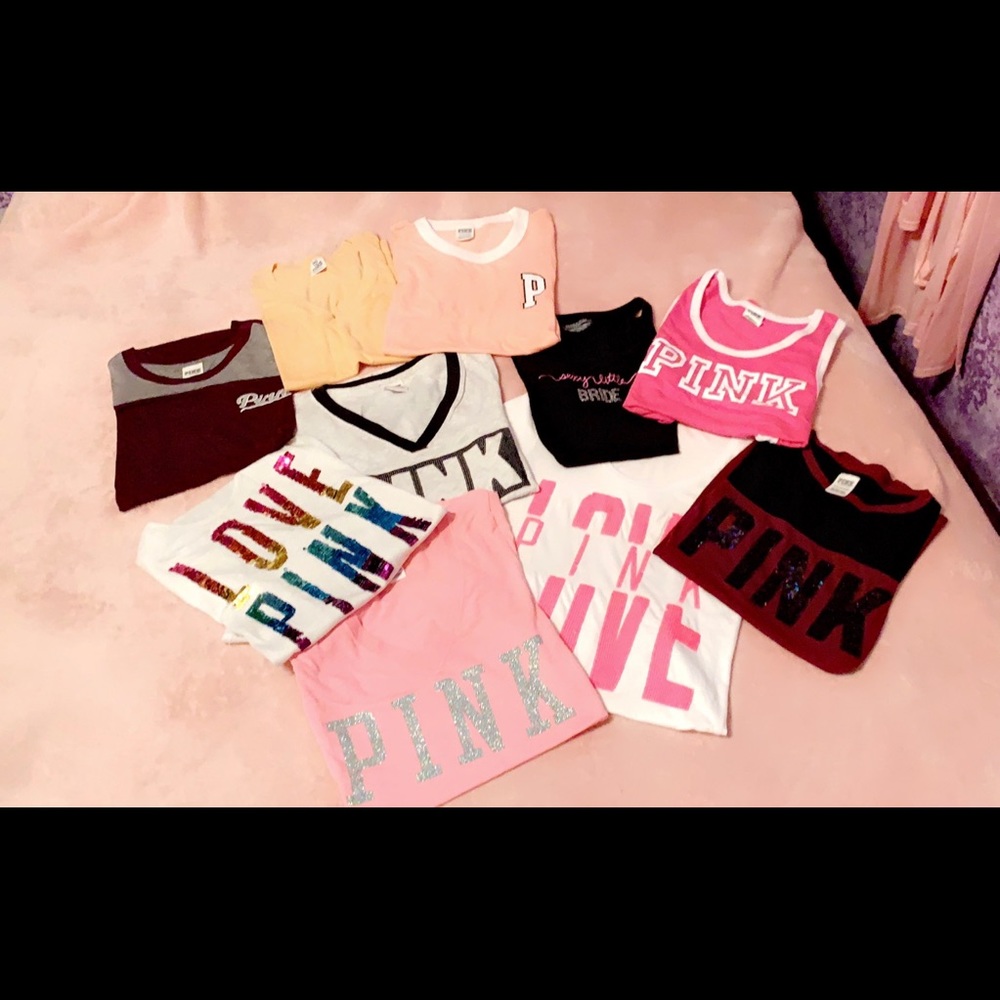 VS pink shirt lot